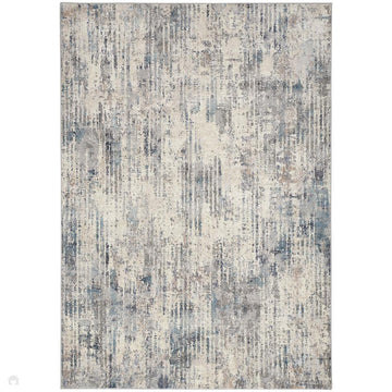 Calvin Klein CK022 Infinity IFN04 Modern Abstract Distressed Shimmer Hi-Low Textured Polyester Low Profile Short Pile Soft Grey/Ivory/Steel Blue/Charcoal Grey/Sand/Muted Sky Blue Rug-Calvin Klein-Rug Love - The Most Loved Rug Store